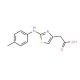 (2-p-Tolylamino-thiazol-4-yl)-acetic acid - chemical structure image