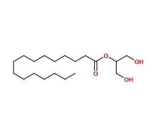 2-Palmitoylglycerol (CAS 23470-00-0) - chemical structure image