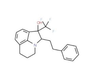2-Phenethyl-1-(trifluoromethyl)-1,2,5,6-tetrahydro-4H-pyrrolo[3,2,1-ij]quinolin-1-ol - chemical structure image
