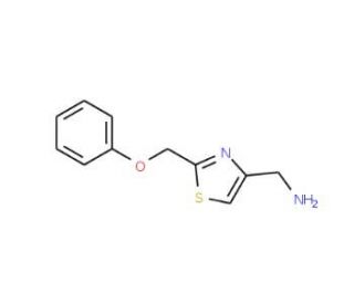 [2-(phenoxymethyl)-1,3-thiazol-4-yl]methanamine - chemical structure image