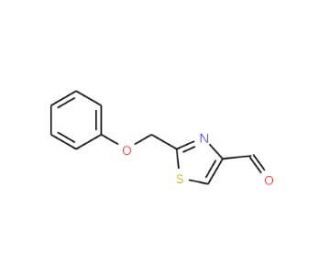 2-(phenoxymethyl)-1,3-thiazole-4-carbaldehyde - chemical structure image