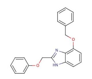 2-Phenoxymethyl-7-phenylmethoxy-1H-benzimidazole - chemical structure image