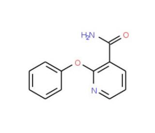 2-Phenoxypyridine-3-carboxamide (CAS 111950-69-7) - chemical structure image