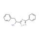 2-Phenyl-1-(3-phenyl-1,2,4-oxadiazol-5-yl)ethanamine - chemical structure image