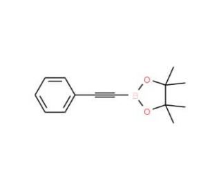 2-Phenyl-1-ethynylboronic acid pinacol ester (CAS 159087-45-3) - chemical structure image