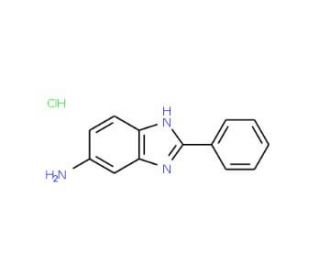 2-Phenyl-1H-benzoimidazol-5-ylamine hydrochloride - chemical structure image