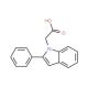 (2-phenyl-1H-indol-1-yl)acetic acid (CAS 62663-25-6) - chemical structure image