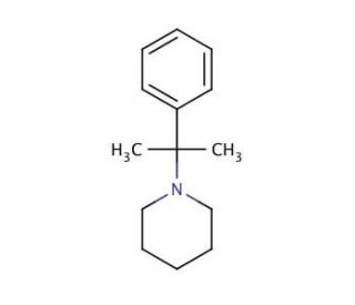 2-Phenyl-2-(1-piperidinyl)propane (CAS 92321-29-4) - chemical structure image