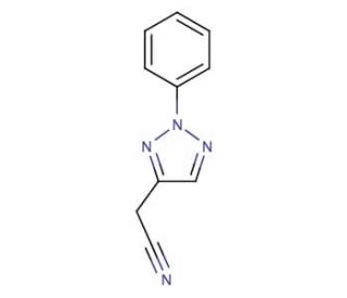 (2-phenyl-2H-1,2,3-triazol-4-yl)acetonitrile - chemical structure image