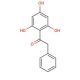 2-Phenyl-2′,4′,6′-trihydroxyacetophenone (CAS 727-71-9) - chemical structure image