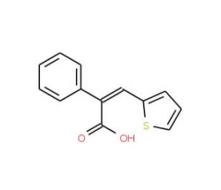 2-Phenyl-3-(2-thienyl)acrylic acid (CAS 10569-35-4) - chemical structure image