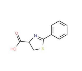 2-Phenyl-4,5-dihydro-thiazole-4-carboxylic acid - chemical structure image