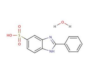 2-Phenyl-5-benzimidazolesulfonic acid (CAS 27503-81-7) - chemical structure image