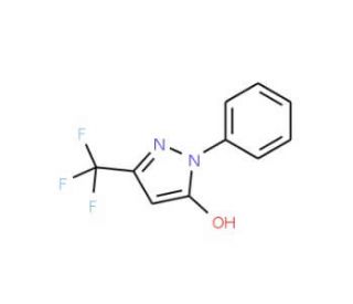2-Phenyl-5-trifluoromethyl-2H-pyrazol-3-ol (CAS 96145-98-1) - chemical structure image