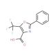 2-Phenyl-5-(trifluoromethyl)oxazole-4-carboxylic acid (CAS 23012-25-1) - chemical structure image