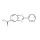 2-Phenyl-benzooxazole-5-carboxylic acid (CAS 21095-64-7) - chemical structure image
