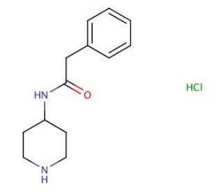 2-phenyl-N-(piperidin-4-yl)acetamide hydrochloride - chemical structure image
