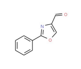 2-Phenyl-oxazole-4-carbaldehyde (CAS 20771-08-8) - chemical structure image