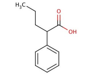 2-Phenyl-pentanoic acid - chemical structure image