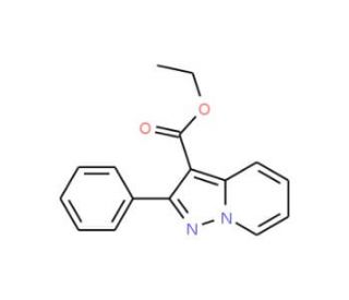 2-Phenyl-pyrazolo[1,5-a]pyridine-3-carboxylic acid ethyl ester (CAS 51065-76-0) - chemical structure image