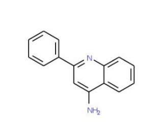 2-Phenyl-quinolin-4-ylamine (CAS 5855-52-7) - chemical structure image