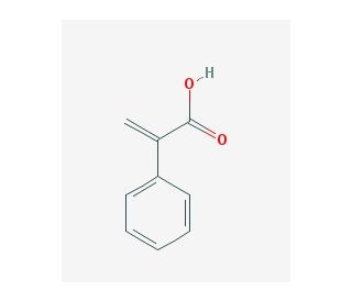 2-Phenylacrylic acid (CAS 492-38-6) - chemical structure image