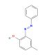 2-Phenylazo-4-methylphenol (CAS 952-47-6) - chemical structure image