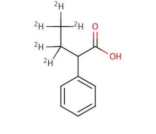 2-Phenylbutyric Acid-d5 (CAS 1189708-92-6) - chemical structure image