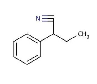 2-Phenylbutyronitrile (CAS 769-68-6) - chemical structure image