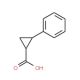 2-phenylcyclopropanecarboxylic acid (CAS 5685-38-1) - chemical structure image