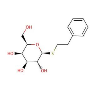 2-Phenylethyl &beta;-D-thiogalactoside (CAS 63407-54-5) - chemical structure image