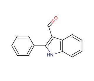 2-Phenylindole-3-carboxaldehyde (CAS 25365-71-3) - chemical structure image