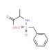 2-(phenylmethane)sulfonamidopropanoic acid - chemical structure image