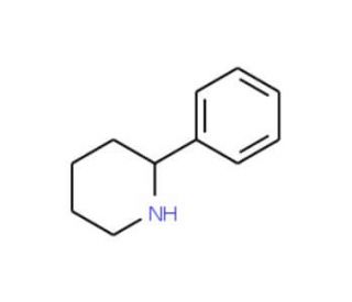 2-Phenylpiperidine (CAS 3466-80-6) - chemical structure image