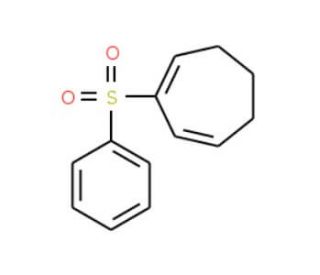 2-(Phenylsulfonyl)-1,3-cycloheptadiene (CAS 118160-44-4) - chemical structure image