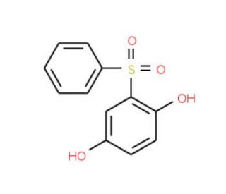2-(Phenylsulfonyl)-1,4-benzenediol (CAS 23156-75-4) - chemical structure image