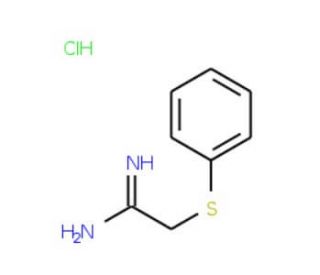 2-(Phenylthio)ethanimidamide hydrochloride (CAS 84544-86-5) - chemical structure image