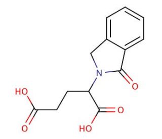 2-Phthalimidino-glutaric acid (CAS 26577-32-2) - chemical structure image