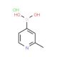 2-Picoline-4-boronic acid hydrochloride (CAS 861905-97-7) - chemical structure image