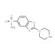 2-Piperazin-1-yl-1,3-benzoxazole-5-sulfonamide (CAS 1035840-39-1) - chemical structure image