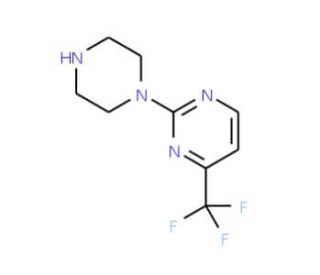 2-(Piperazin-1-yl)-4-(trifluoromethyl)pyrimidine (CAS 179756-91-3) - chemical structure image
