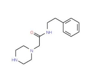 2-(Piperazin-1-yl)acetic acid -N(2-Phenylethyl)-amide (CAS 685892-09-5) - chemical structure image