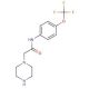 2-piperazin-1-yl-N-[4-(trifluoromethoxy)phenyl]acetamide - chemical structure image