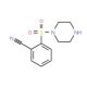 2-(piperazin-1-ylsulfonyl)benzonitrile - chemical structure image