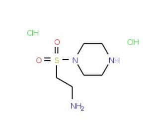 2-(piperazine-1-sulfonyl)ethan-1-amine dihydrochloride - chemical structure image