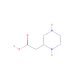 2-Piperazineacetic Acid (CAS 14566-74-6) - chemical structure image