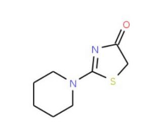2-piperidin-1-yl-1,3-thiazol-4(5H)-one (CAS 31101-37-8) - chemical structure image
