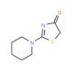 2-piperidin-1-yl-1,3-thiazol-4(5H)-one (CAS 31101-37-8) - chemical structure image