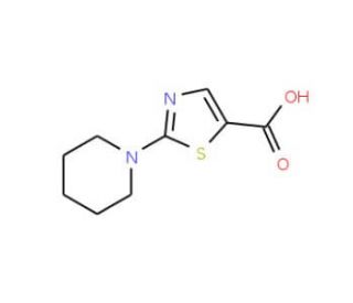 2-(Piperidin-1-yl)-1,3-thiazole-5-carboxylic acid (CAS 180403-13-8) - chemical structure image