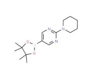 2-(Piperidin-1-yl)pyrimidine-5-boronic acid pinacol ester (CAS 1015242-08-6) - chemical structure image